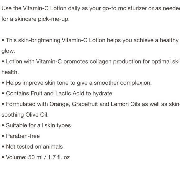 COPY - Pixi by Petra NWT Vitamin-C Lotion - 1.70 fl oz - Picture 3 of 10